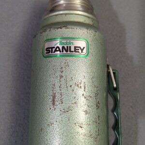Stanley Aladdin VTG Thermos Green A-944DH Quart Vacuum Bottle Missing Cup Cap